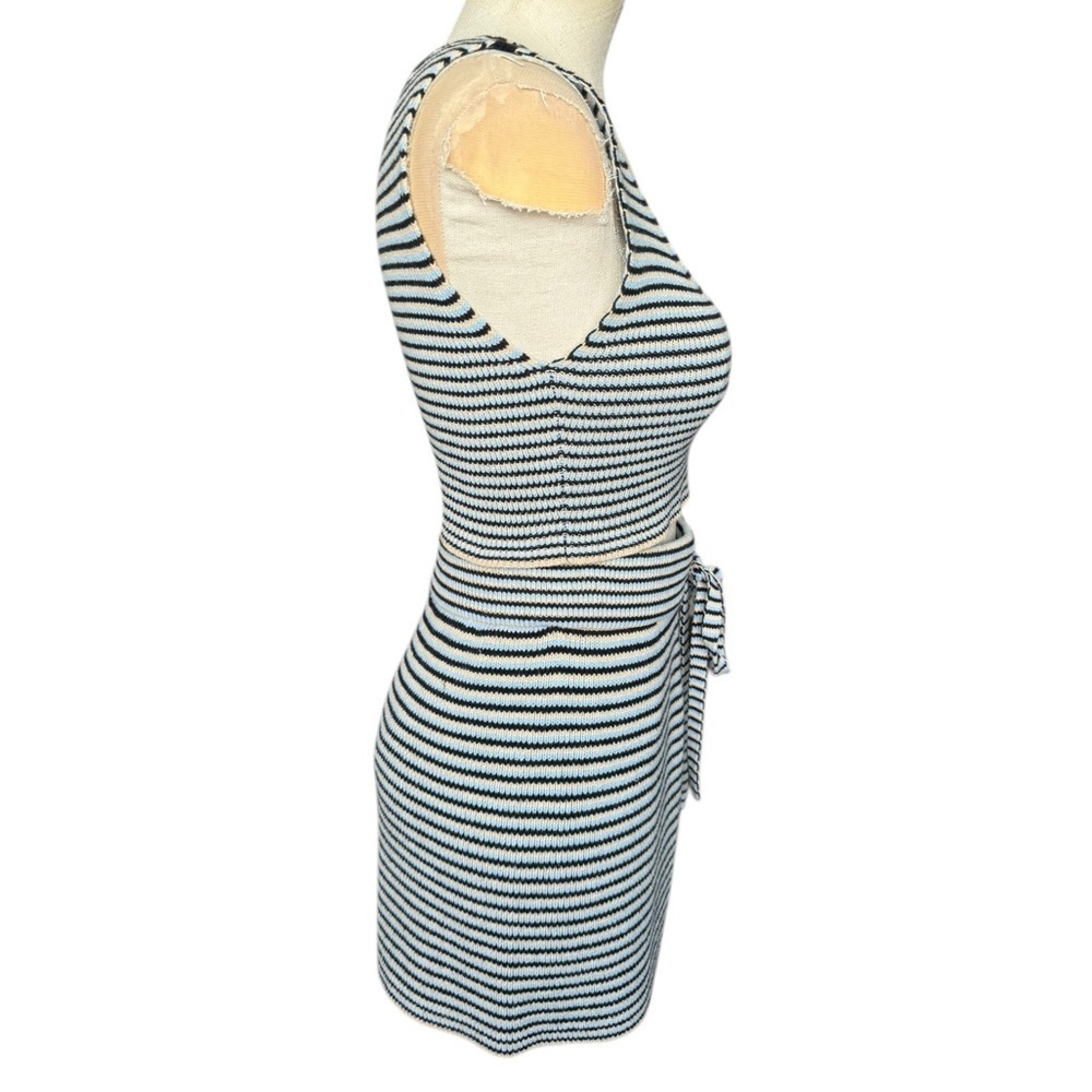 A.L.C. Greyson Stripe Rib-Knit Crop Top &  Billie Short 2pc Set Small - Picture 7 of 13